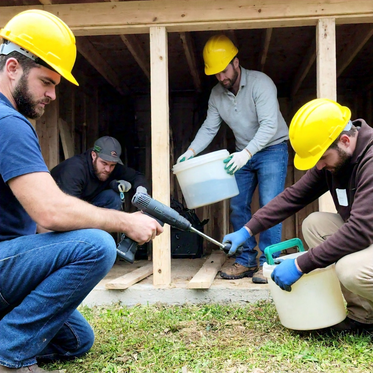 team_getting_rid_of_wood_destroying_insects_in_cleanup